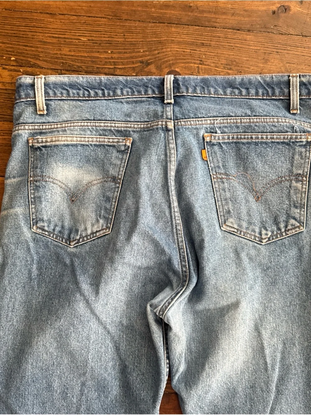 Levis 505 Men 40x30 Orange Tab Vintage Regular Fit Straight Leg Medium Wash Jean